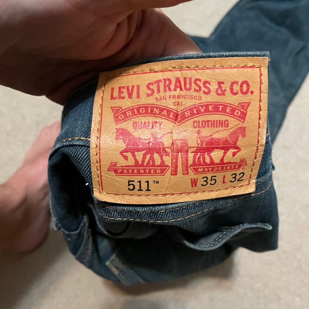 2 pairs Levi's 511 Men's Denim Jeans 35/32- Blue